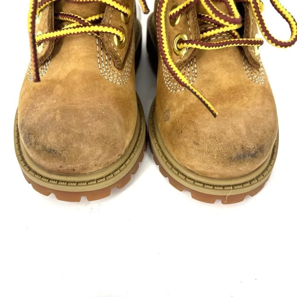 Timberland Boots Size 4.5 Toddler Classic Lifestyle Original Wheat Waterproof